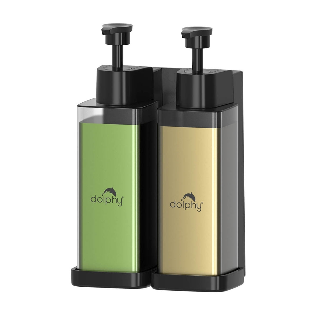 Manual Liquid Soap Dispenser 300ml Pack of 2 - Clear