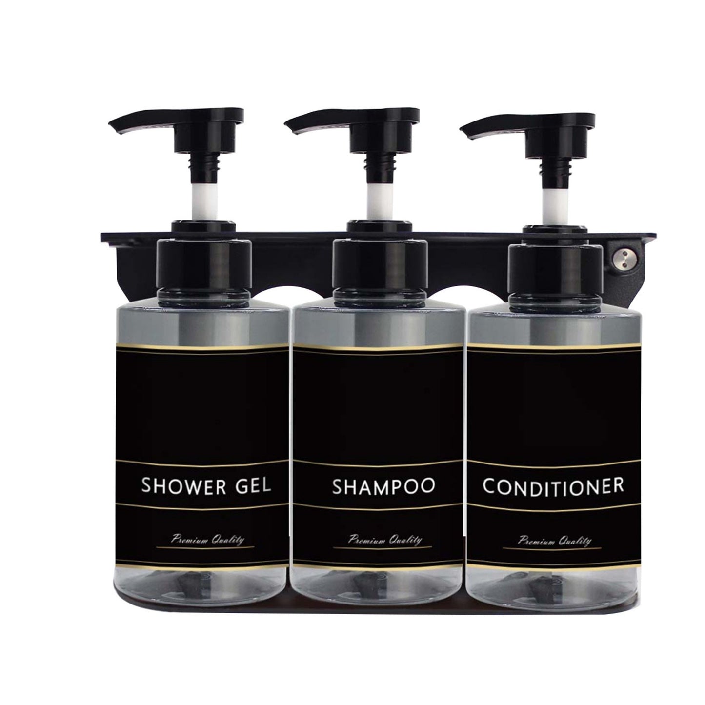 Manual Liquid Soap Dispenser 300ml Pack of 3 - Transparent
