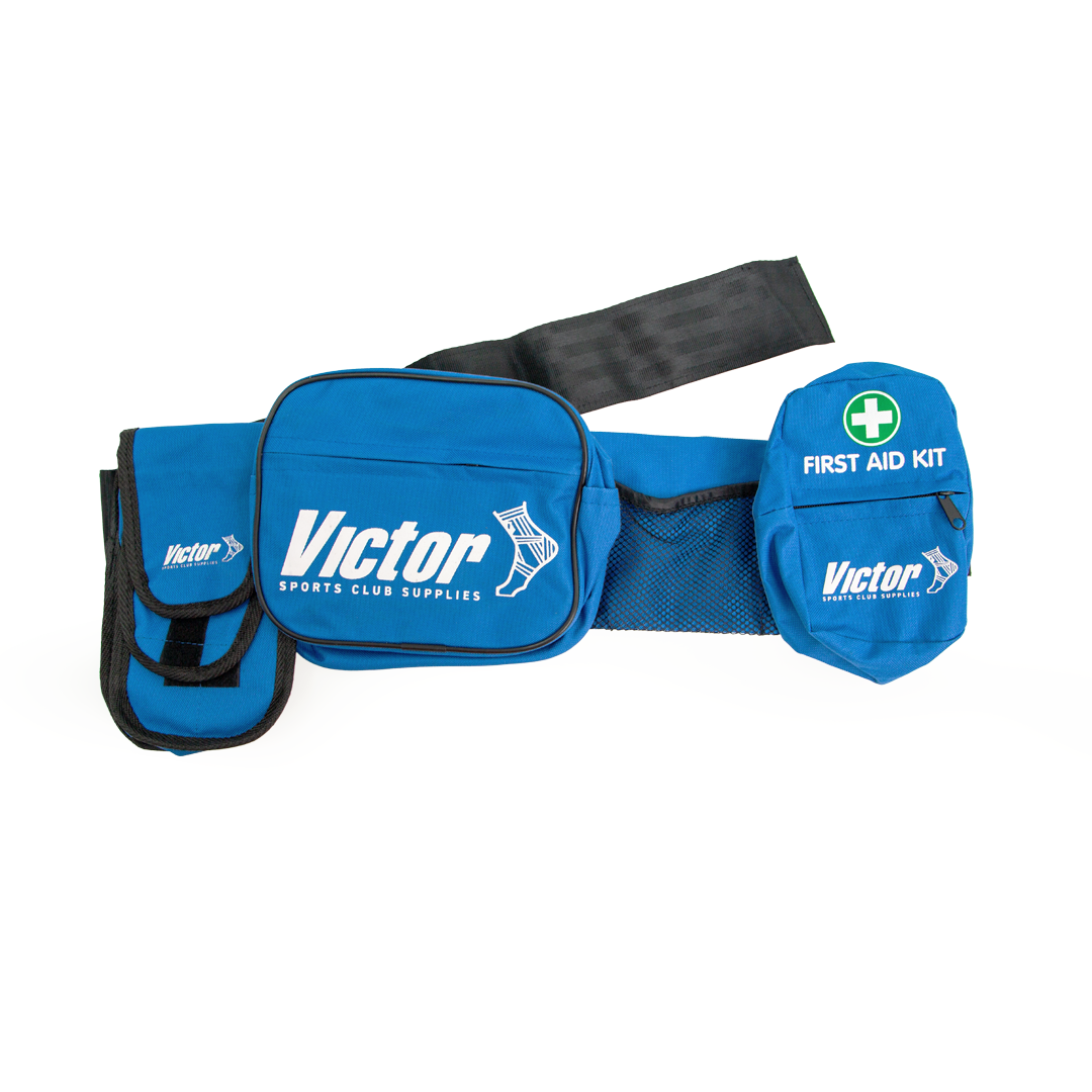 First aid bumbag with velcro – 6-pocket waist organiser