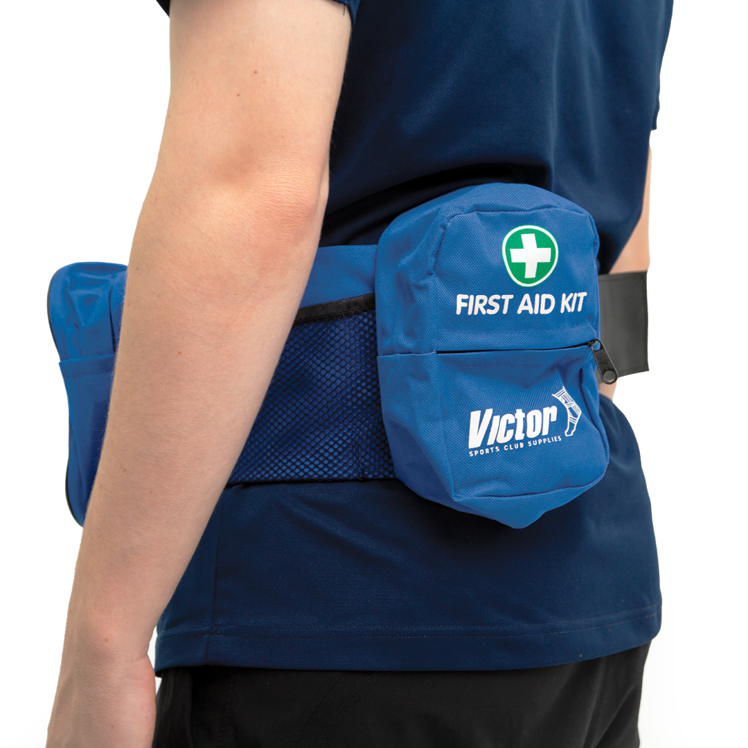 First aid bumbag with velcro – 6-pocket waist organiser