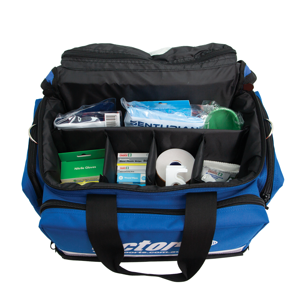 first aid kit sports carry case with shoulder strap