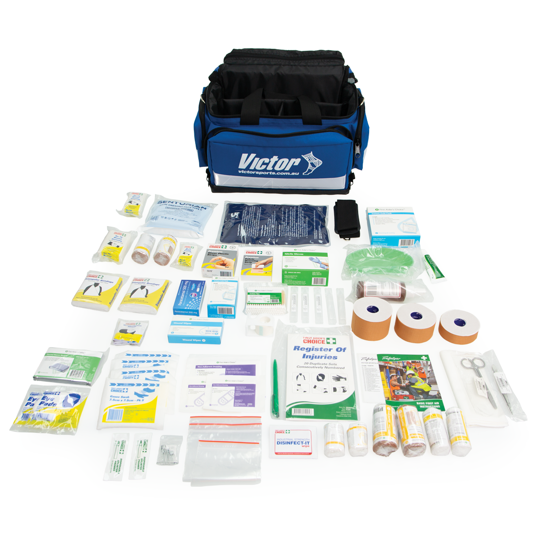 first aid kit sports carry case with shoulder strap