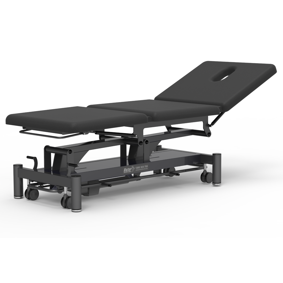 3-Section Treatment Table with Dual Gas Struts and Hi/Lo Height