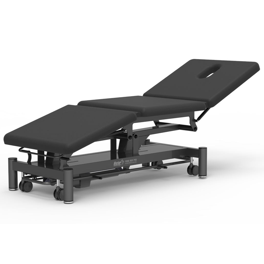 3-Section Treatment Table with Dual Gas Struts and Hi/Lo Height