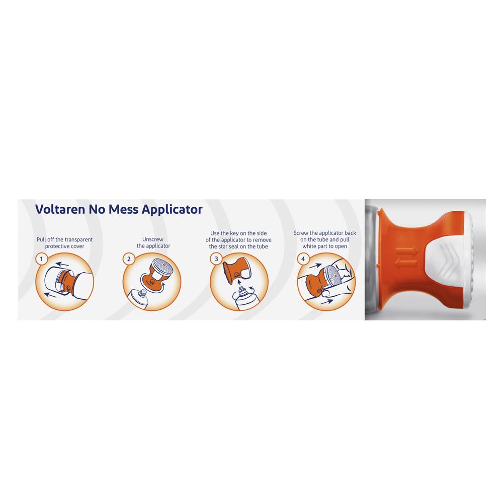 Voltaren Topical Pain Gel with No-Mess Applicator 75g