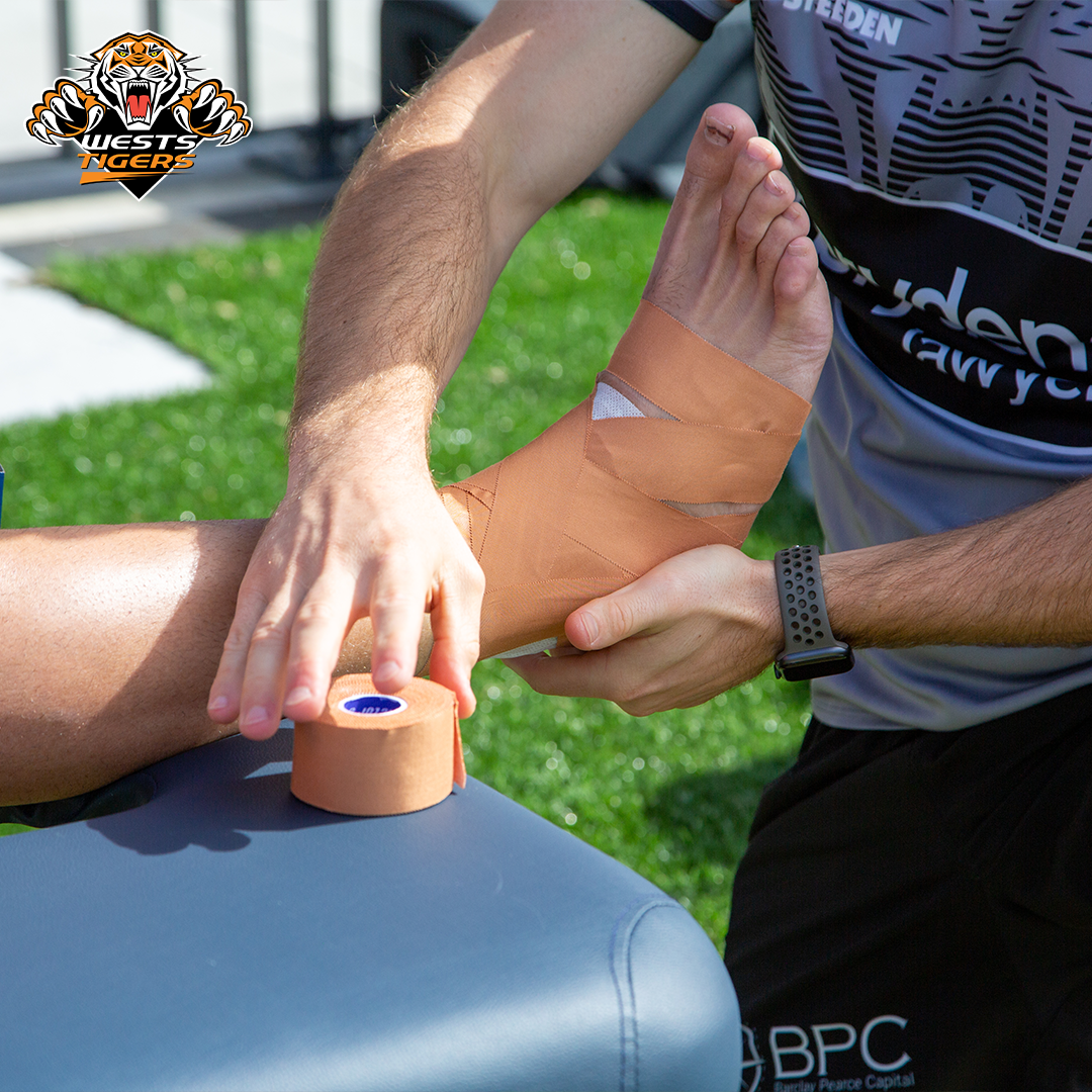 Rigid strapping tape for sports, rehab and injury support
