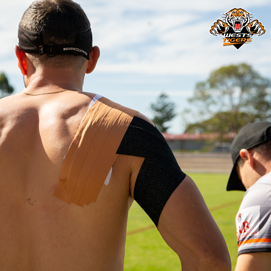 Rigid strapping tape for sports, rehab and injury support