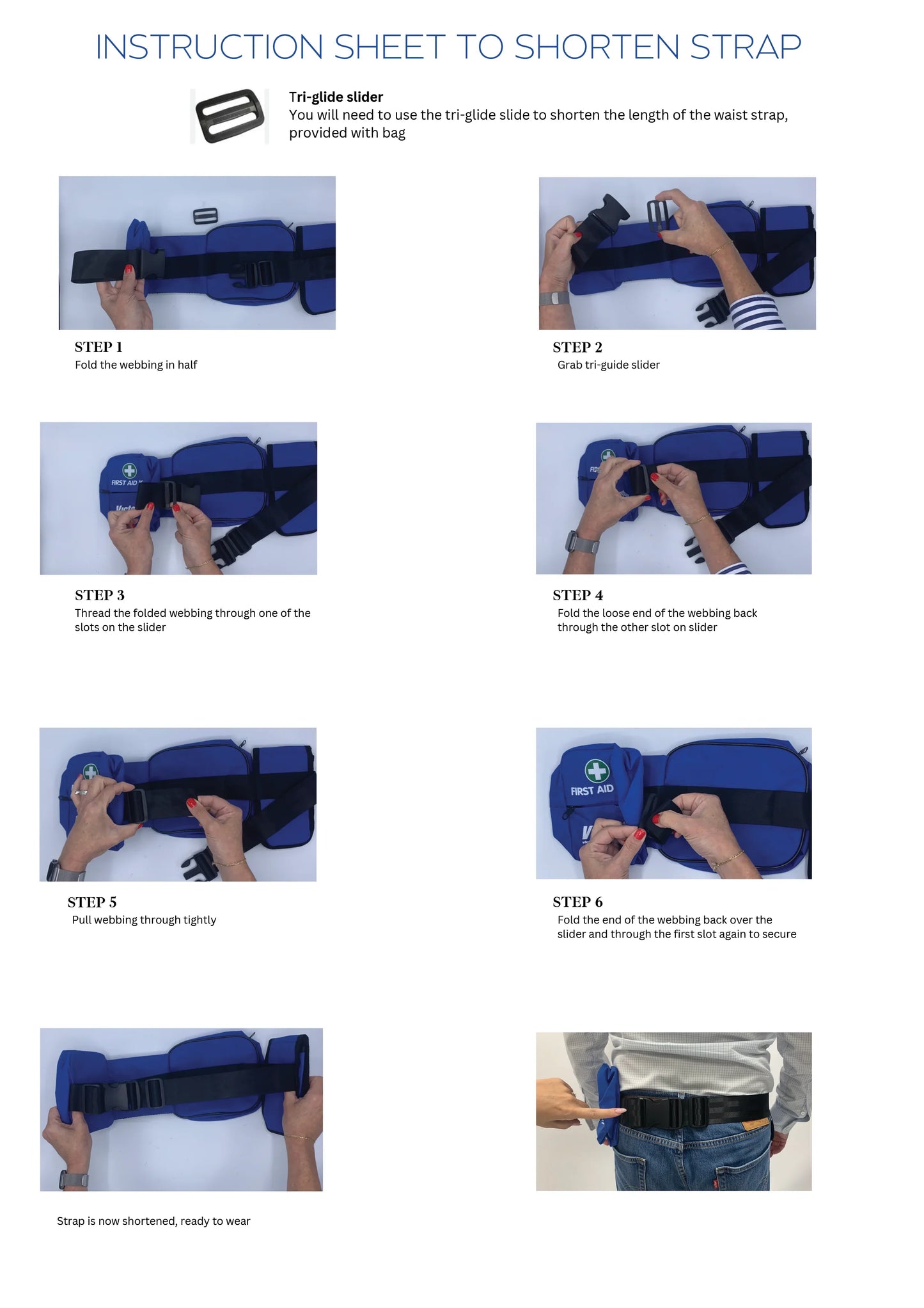 Compact First Aid Kit in Utility Belt (Bum Bag) – Portable First Aid Kit with Buckle Adjustable