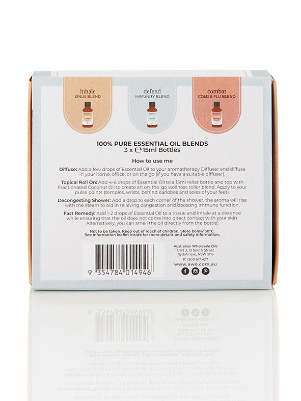 Essential Oil Pack - Wellness Blend Trio