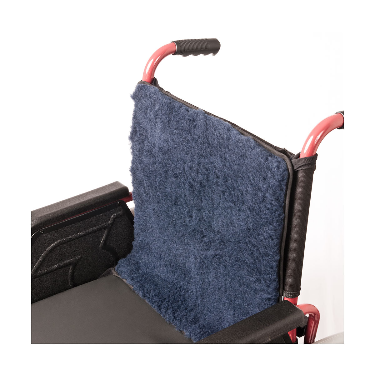 Faux Sheepskin Wheelchair Back Protector with Anti-Bacterial Treatment - Perfect for Comfort and Hygiene