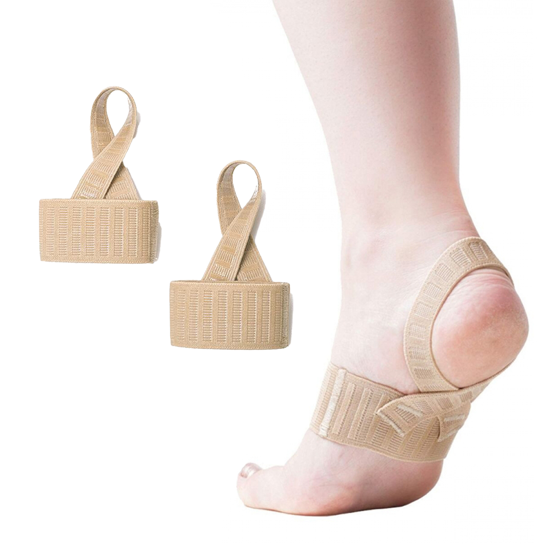 X-brace foot support for arch and heel comfort