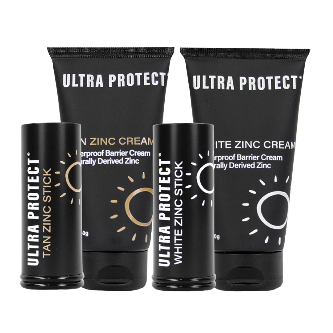 Zinc moisturiser with naturally derived zinc oxide, waterproof