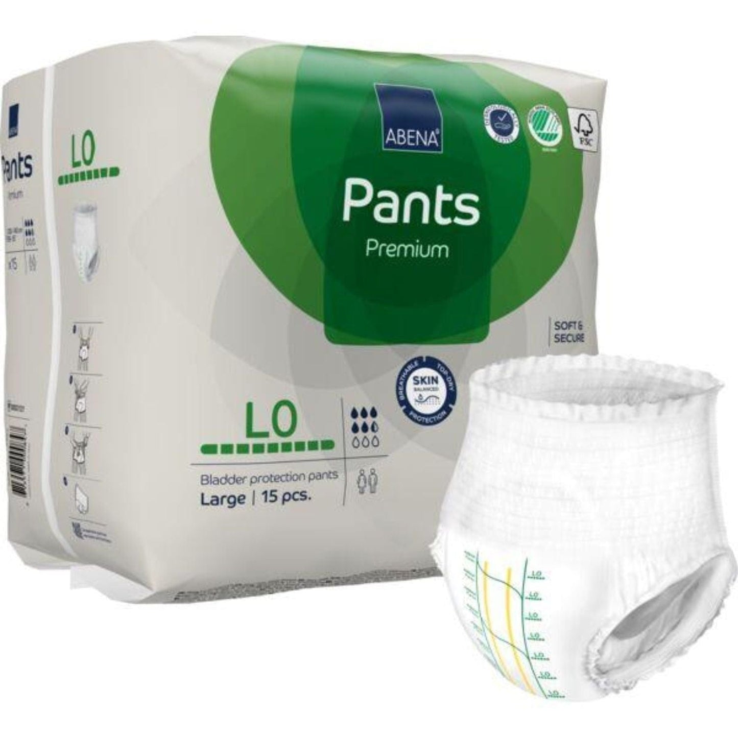Abena Pants L0 Grn 1100mL 100-140cm