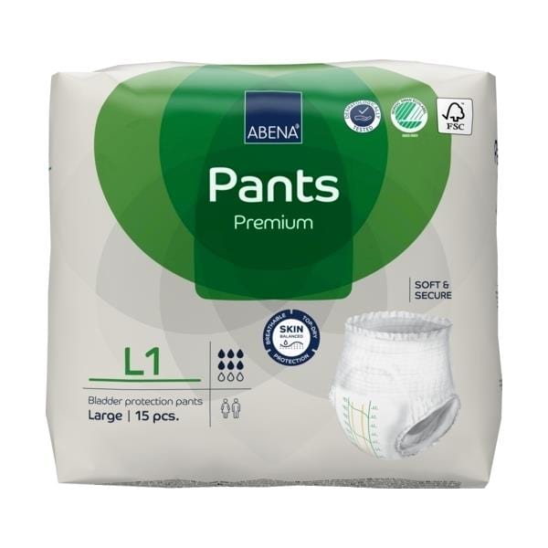 Abena Pants L1 Grn 1400ml 100-140cm
