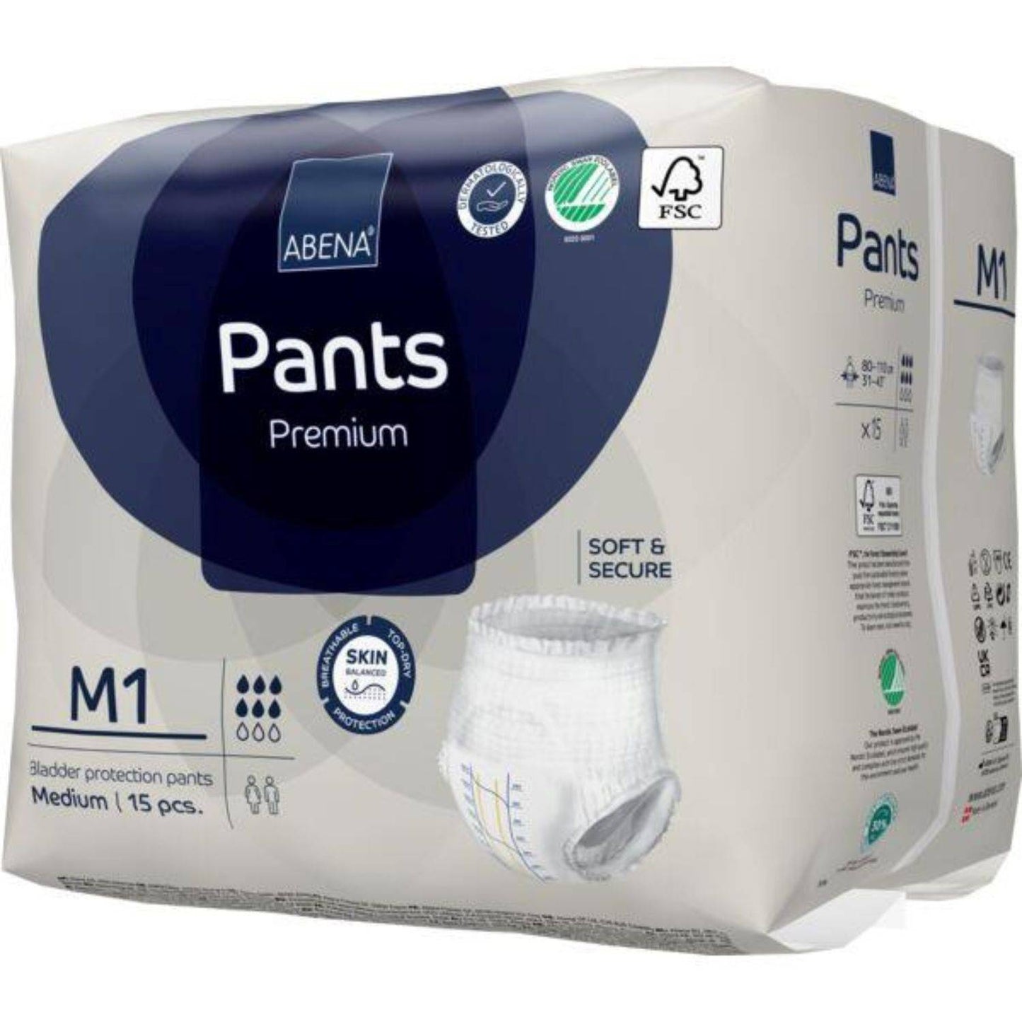 Abena Pants M1 Blue 1400ml 80-110cm