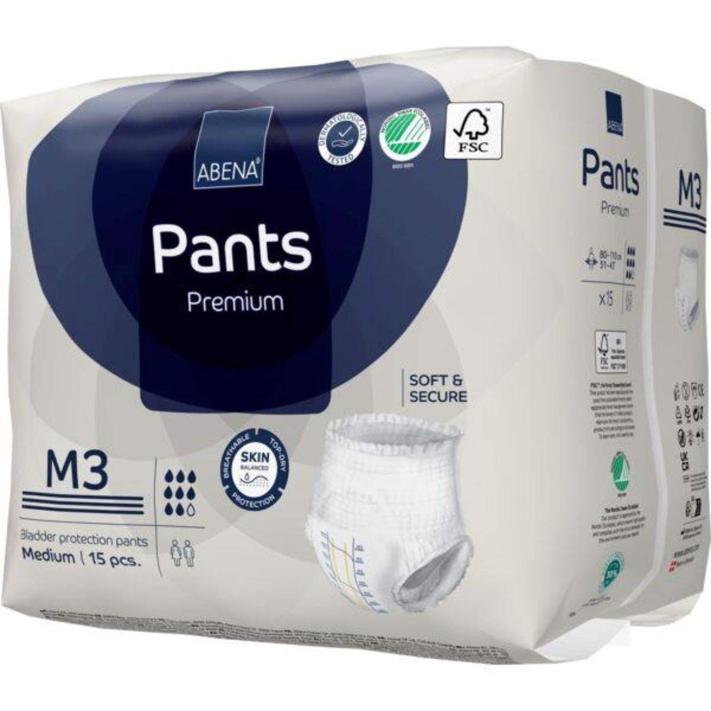 Abena Pants M3 Blue 2400mL 80-110cm