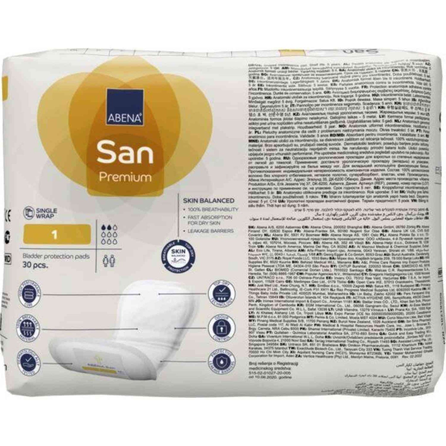 Abena San 1 Premium Yellow