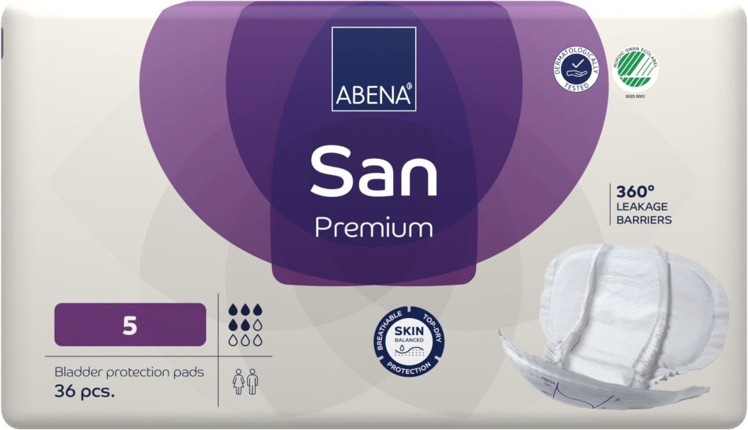 Abena Incontinence Pads Abena-San 5 Premium Purple 1200ml