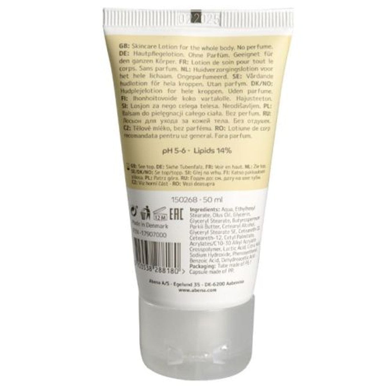 Abena Moisturizers Abena Skincare Lotion 50ml - Unscented, Quick Absorption