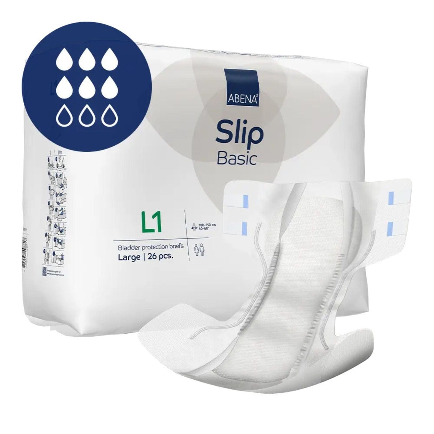 Abena Slip Basic L1 Green 2300ml