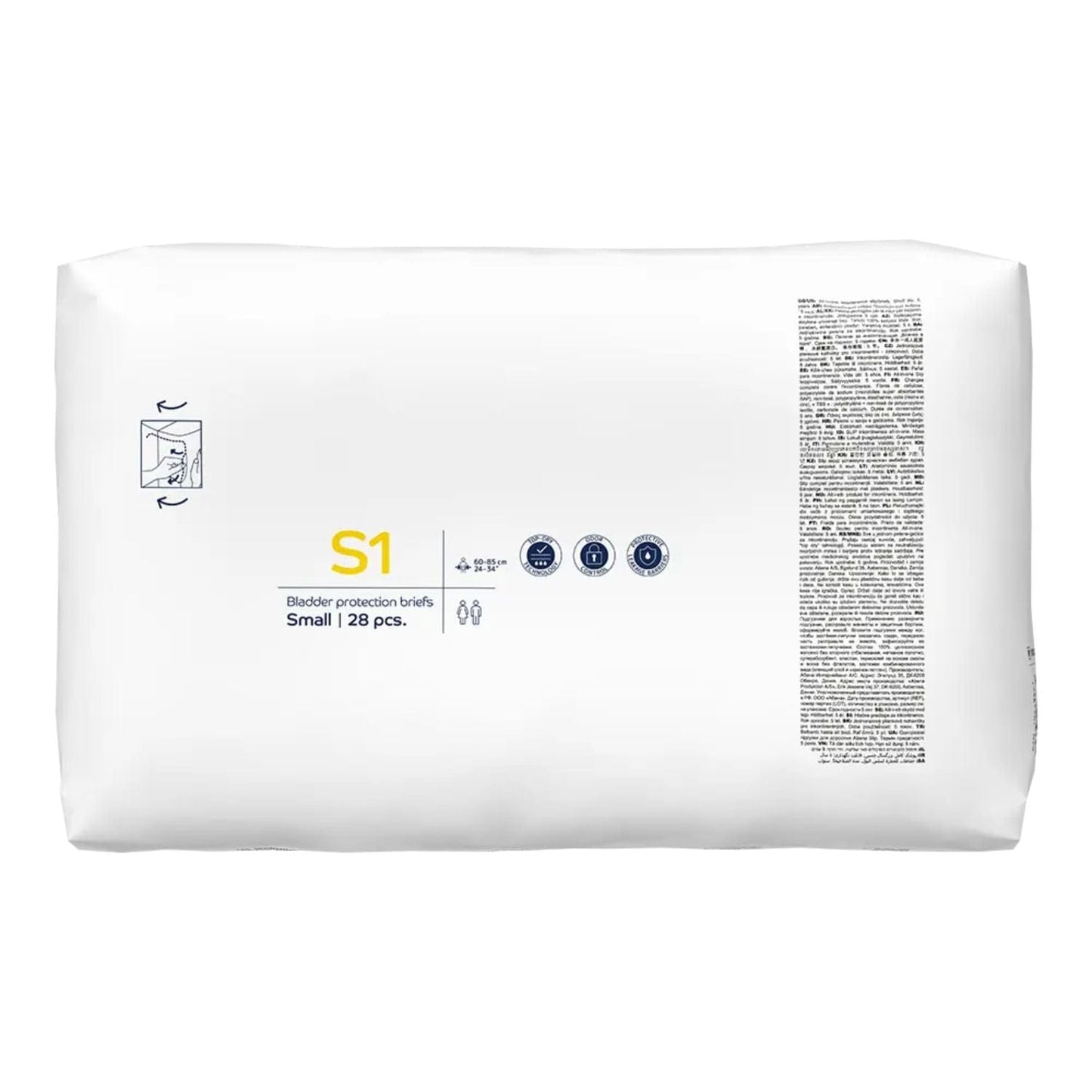 Abena Slip Basic S1 Yellow 1500ml
