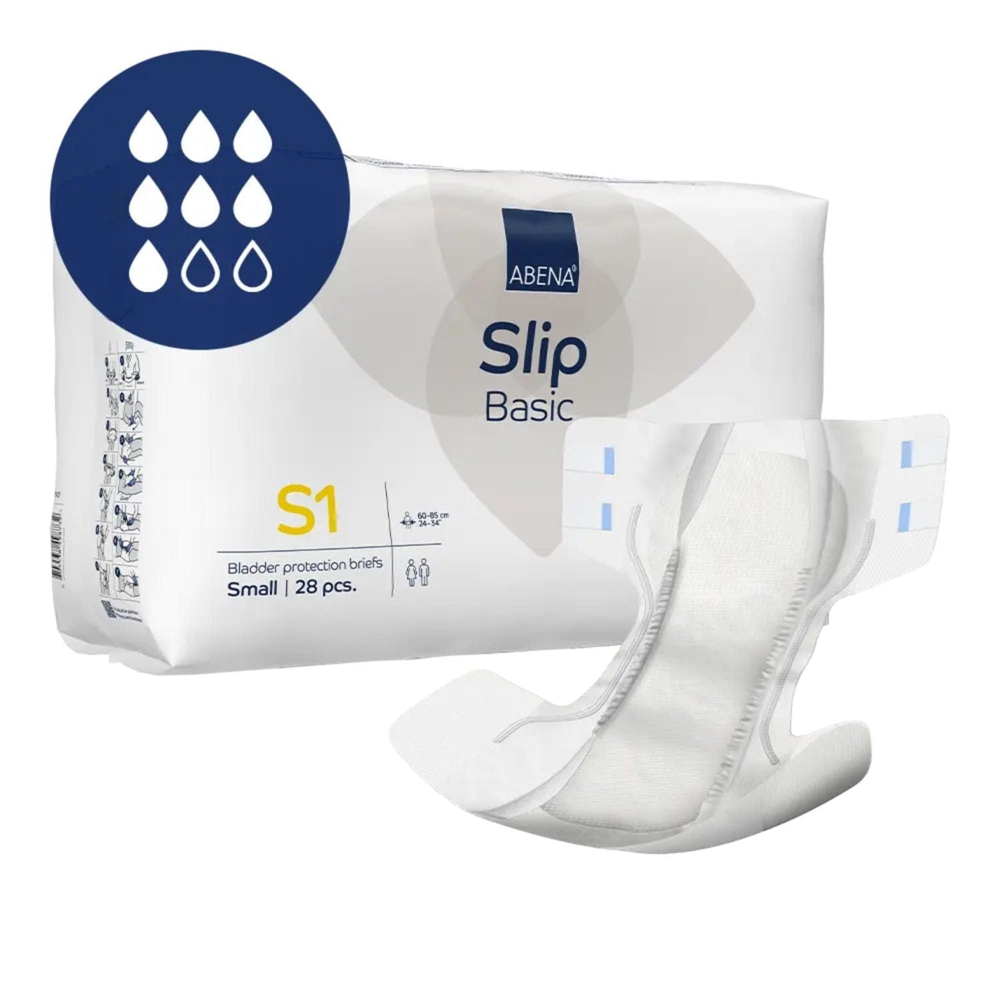Abena Slip Basic S1 Yellow 1500ml