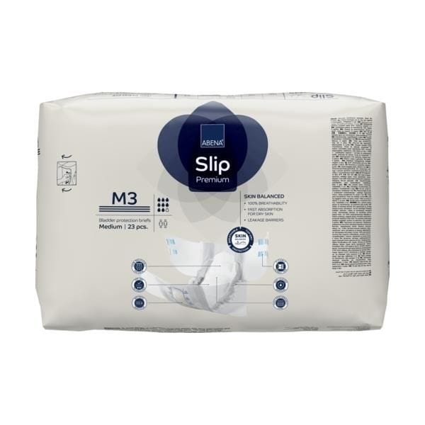 Abena Incontinence Briefs ABENA Slip Premium Briefs M3 Blue 3100ml 70-110cm