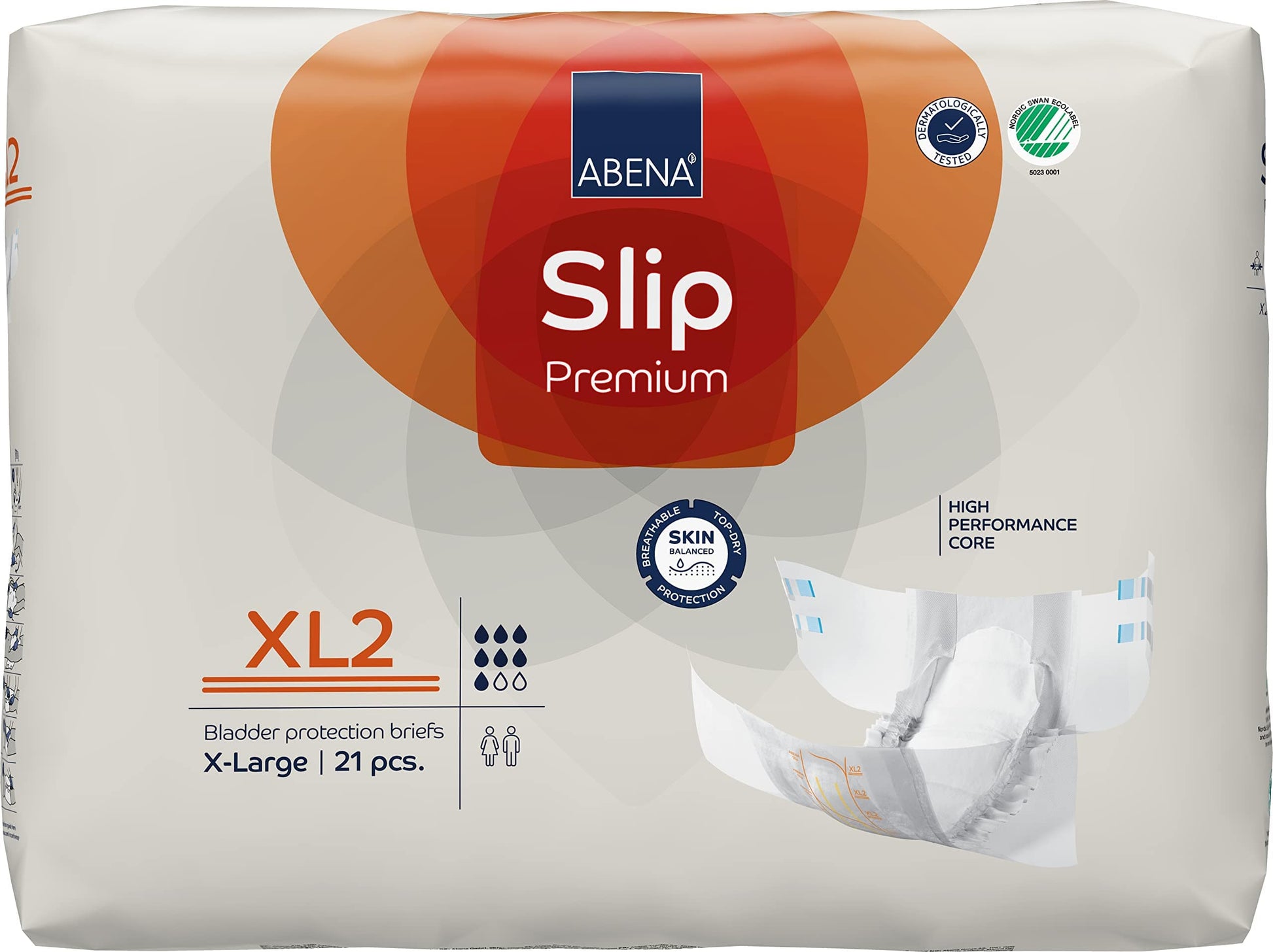 Abena Incontinence Products ABENA Slip Premium Briefs XL2 Or 3400ml 110-170cm