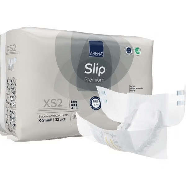 Abena Incontinence Briefs ABENA Slip Premium Briefs XS2 Grey 1400ML 50-60cm