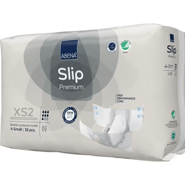 Abena Incontinence Briefs ABENA Slip Premium Briefs XS2 Grey 1400ML 50-60cm
