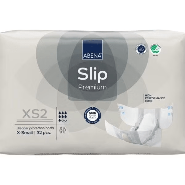 Abena Incontinence Briefs ABENA Slip Premium Briefs XS2 Grey 1400ML 50-60cm