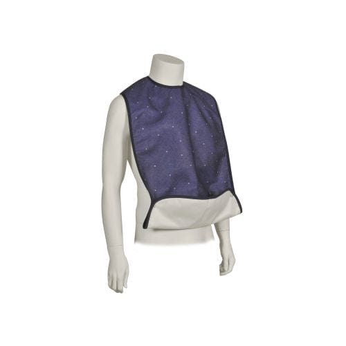 Abena Protectors Abena Washable Clothing Protector, 46cm X 76cm, Blue, Snap Closure