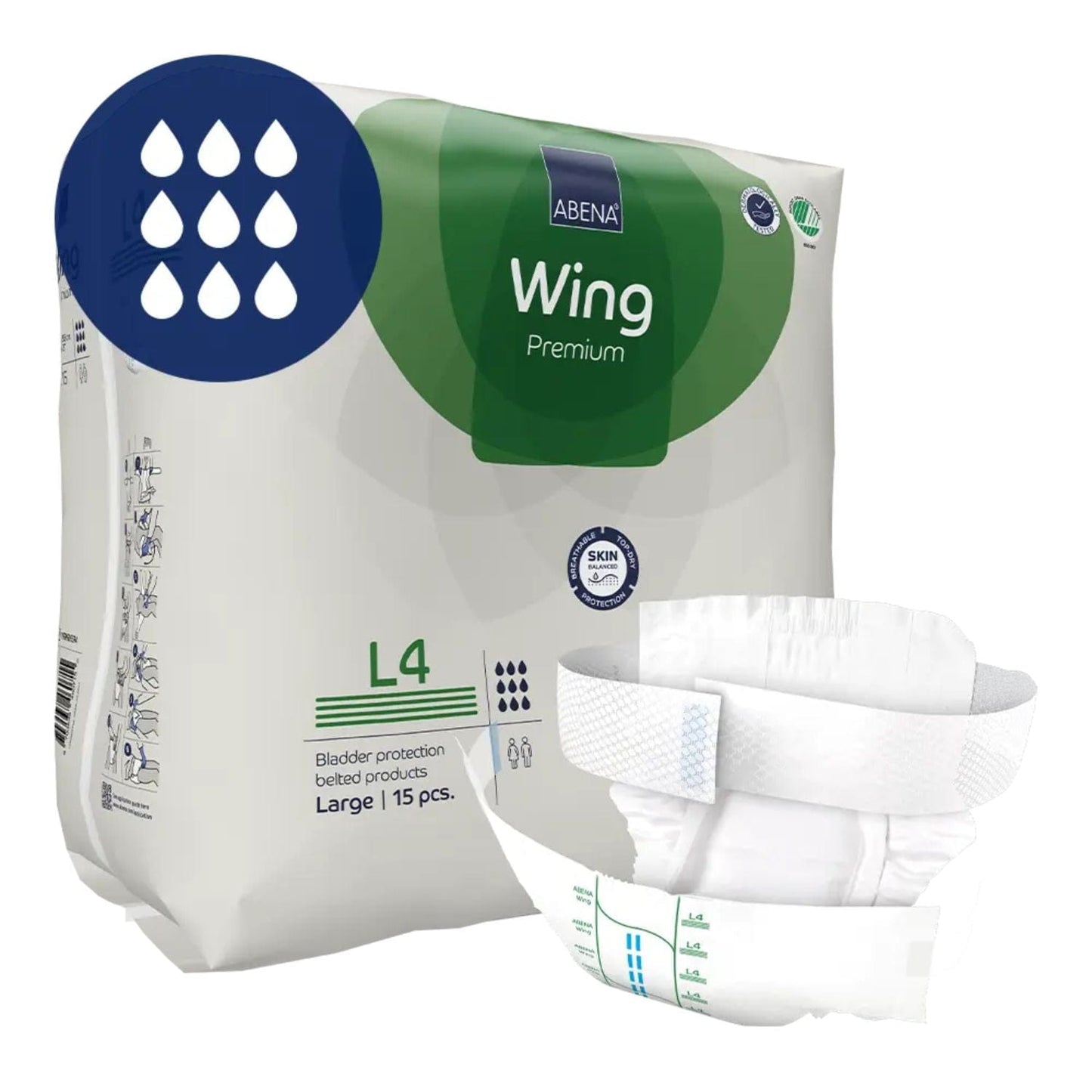Abena Wing Premium L4 Green