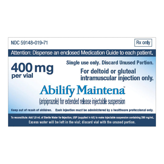 Abilify Maintena Antipsychotics Abilify Maintena 400 Mg Aripiprazole Extended-Release Injectable Suspension