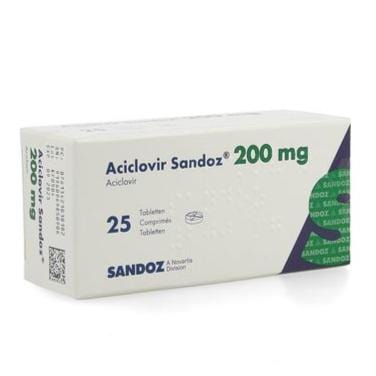 Sandoz Antivirals Aciclovir Tablets 200 mg - Antiviral Medication