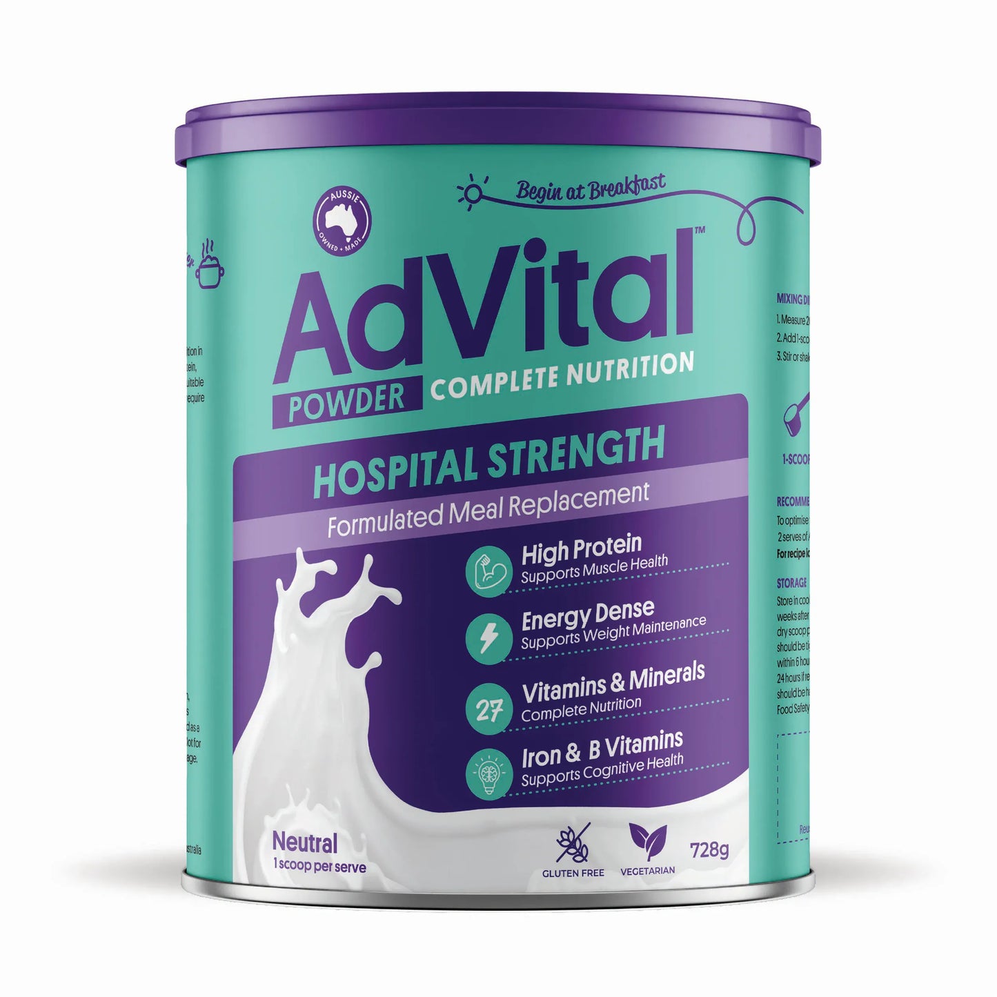 ADVITAL HOSPITAL NEUTRAL 728G