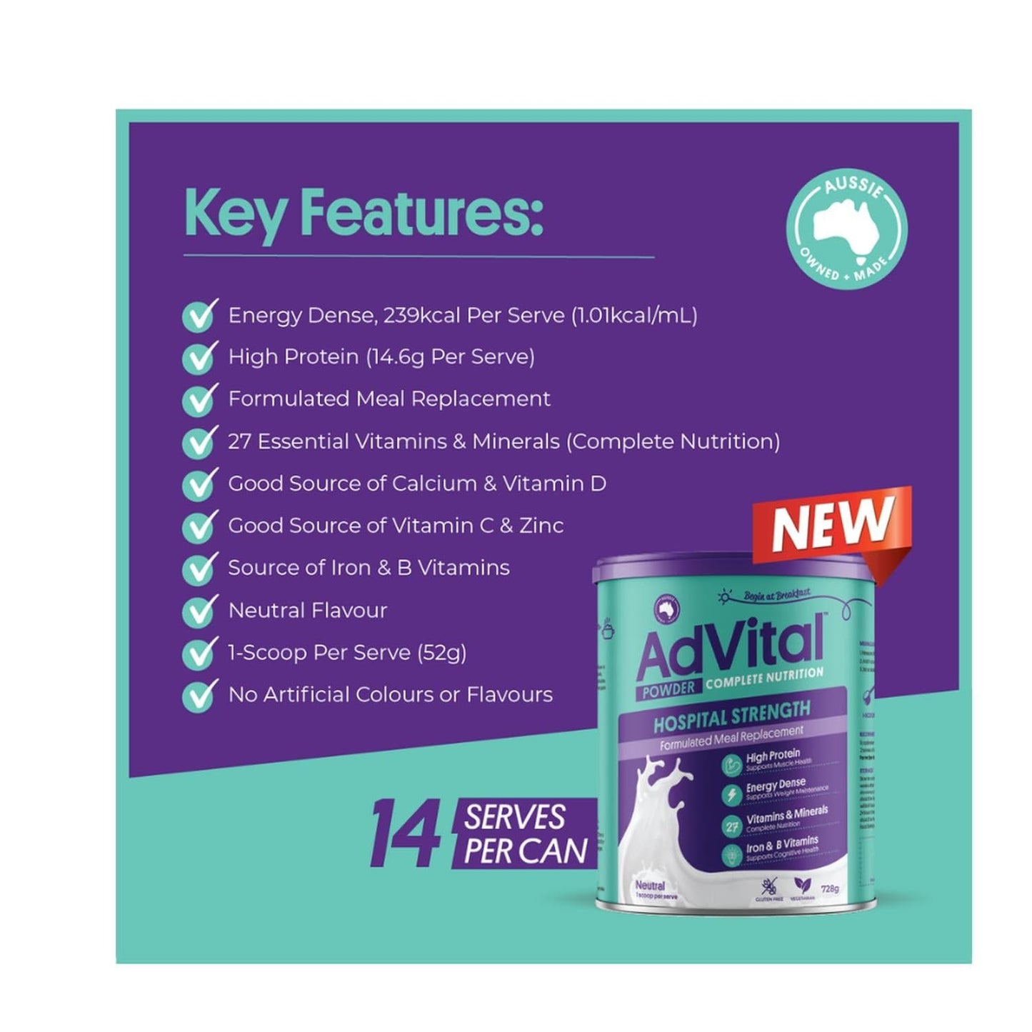 ADVITAL HOSPITAL NEUTRAL 728G