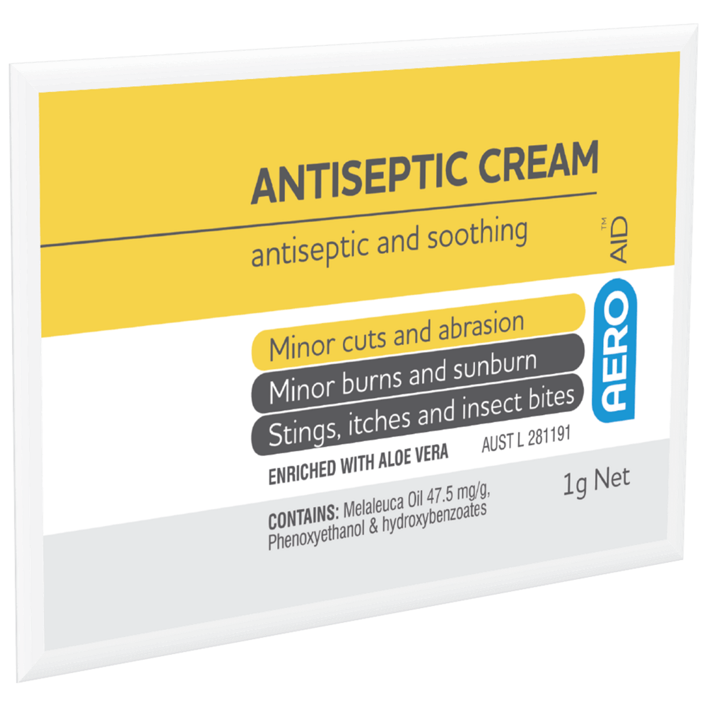 Aero Healthcare Antiseptic Cream AEROAID Antiseptic Cream Sachet 1g