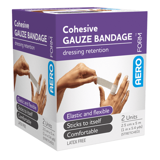 AeroForm Cohesive Gauze Bandage 2.5cm x 5M