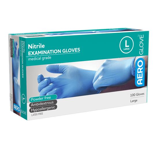 AEROGLOVE Large Nitrile Powder-Free Gloves