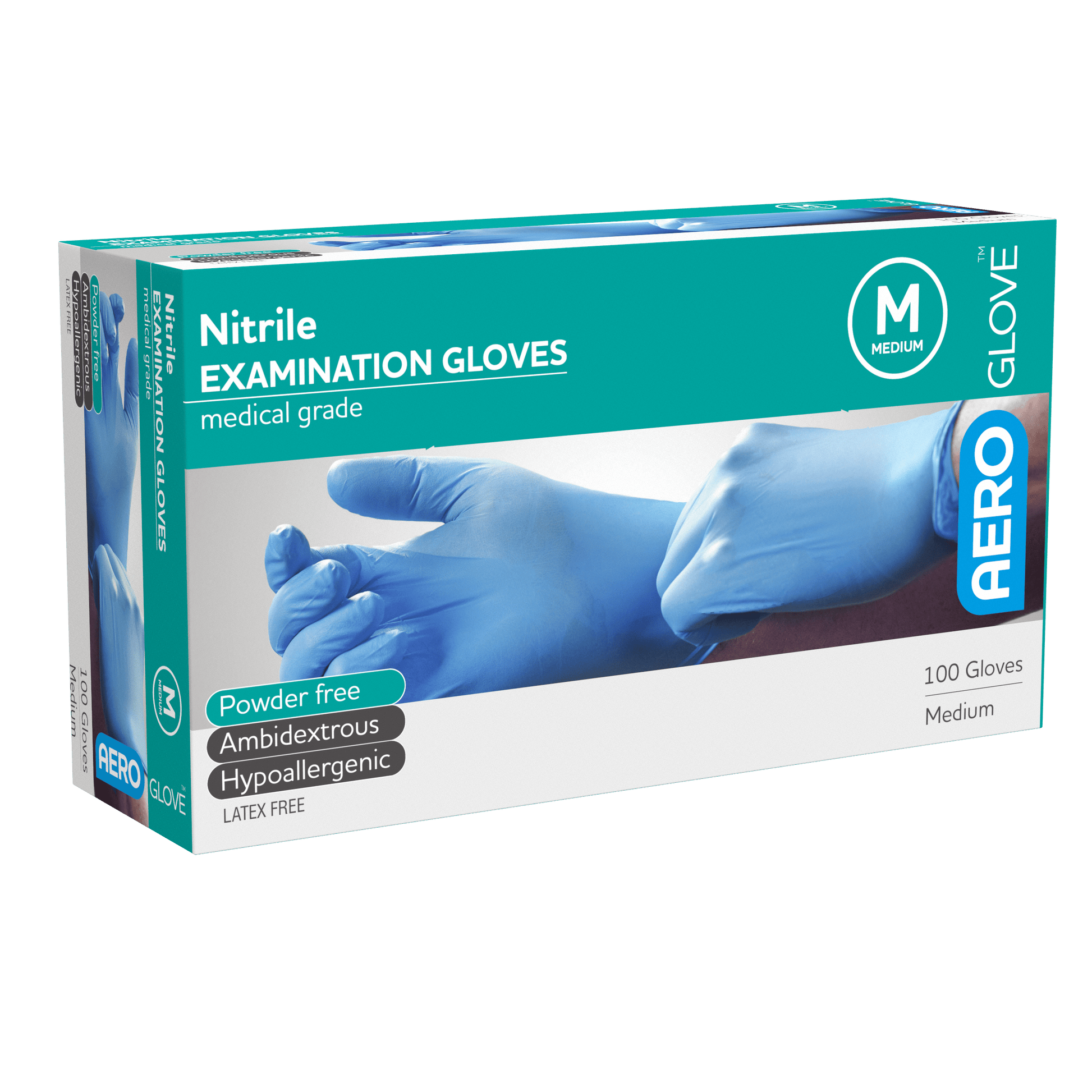 AEROGLOVE Medium Nitrile Powder-Free Gloves