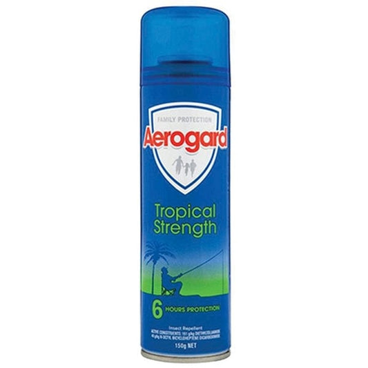 Aerogard Cleaning & Washroom Supplies Carton of 12 Aeroguard Tropical Strength Insect Repellent Aerosol 150G