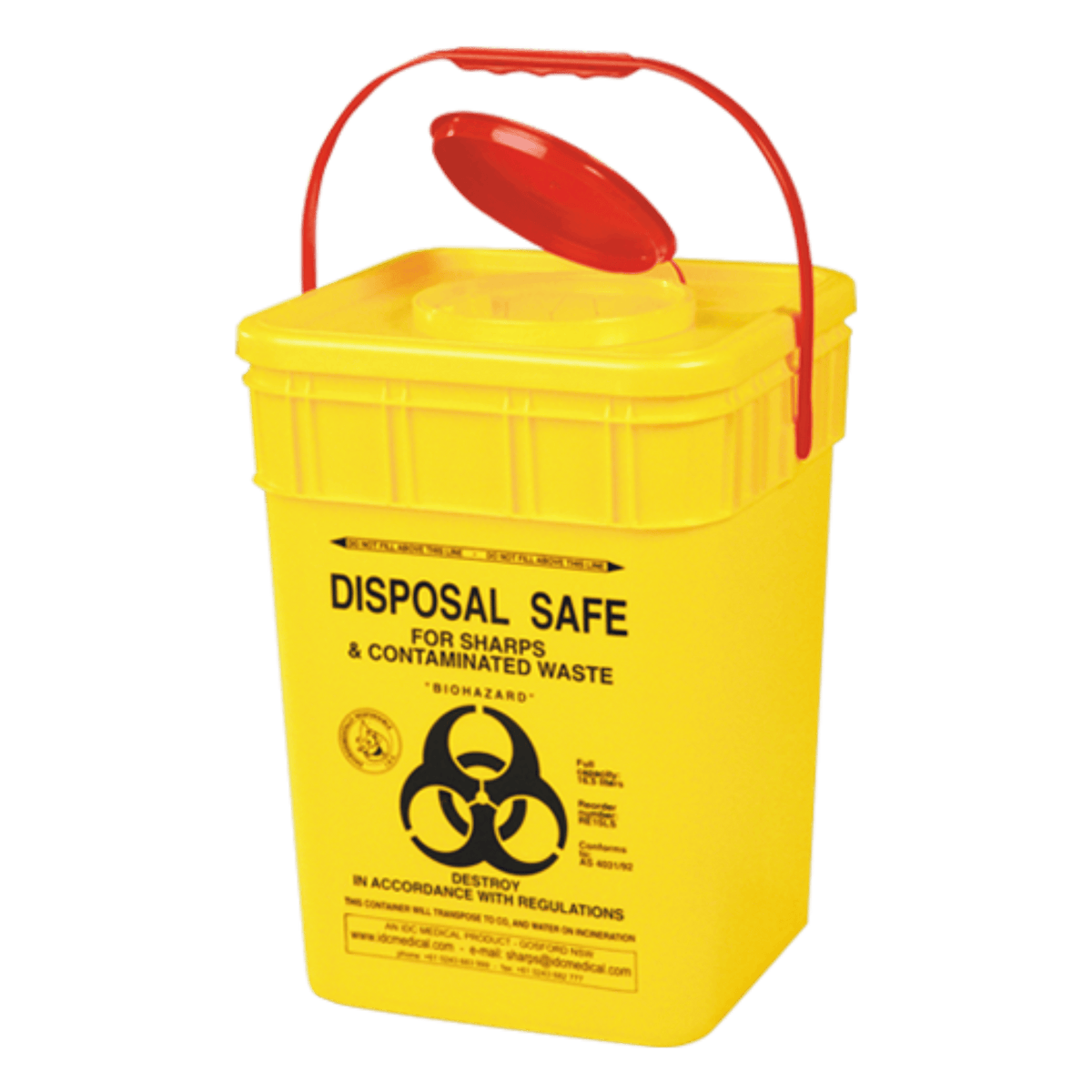 AEROHAZARD Sharps Disposal Container 17.5L