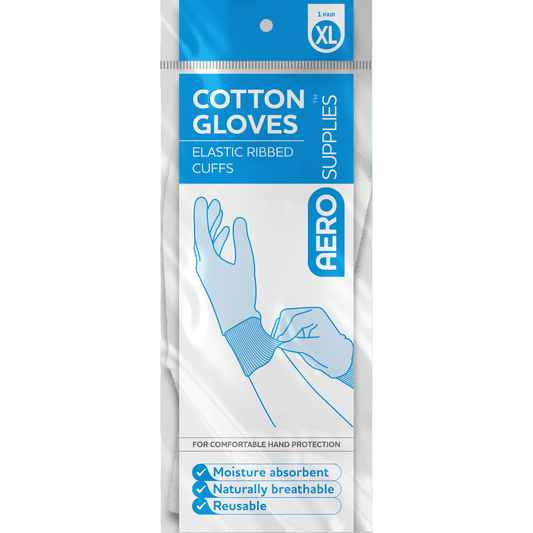 AeroSupplies X-Large Cotton Gloves Pair