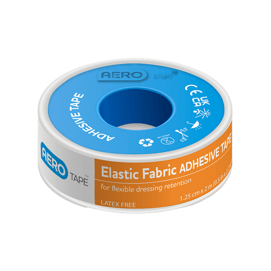 AEROTAPE Elastic Fabric Adhesive Tape 1.25cm x 2M