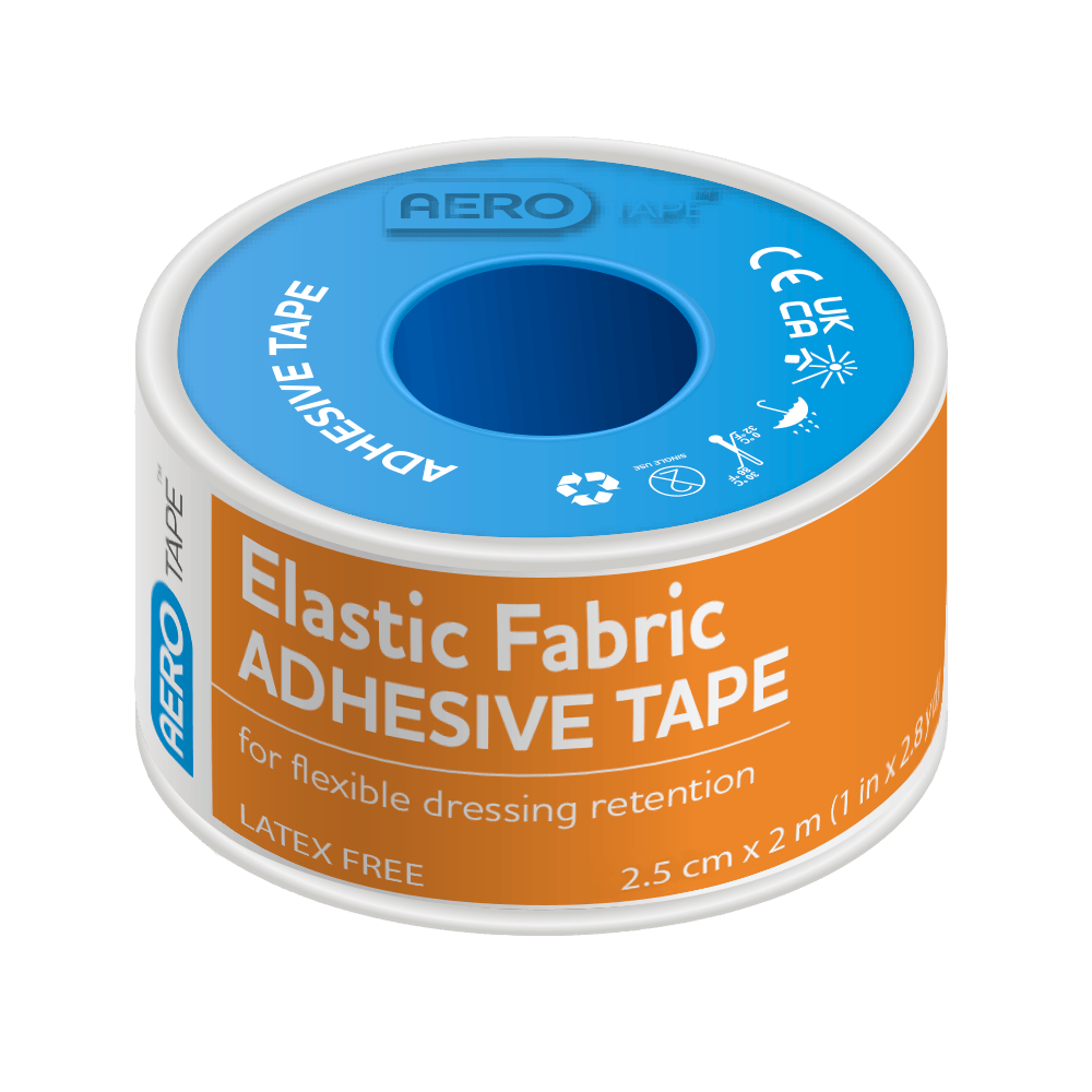 AEROTAPE Elastic Fabric Adhesive Tape 2.5cm x 2M