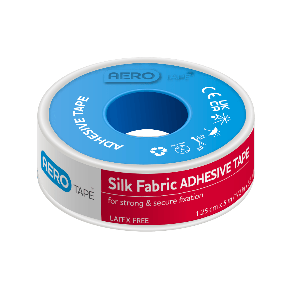 AEROTAPE Silk Fabric Adhesive Tape 1.25cm x 5M