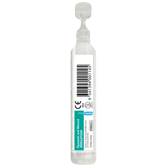 AEROWASH Sodium Chloride Eyewash Ampoule 15ml