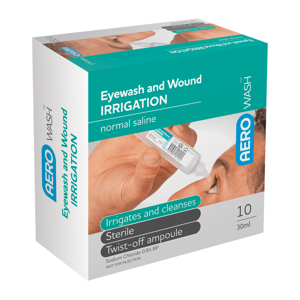 Aero Healthcare AEROWASH Sodium Chloride Eyewash Ampoule 20ml