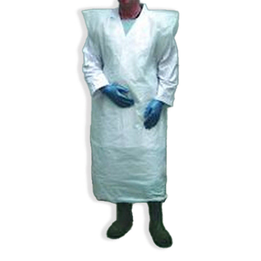 Allcare Safety & PPE Carton of 250 Allcare Apron Disposable Smock White